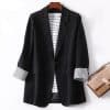 Ladies Long Sleeve Spring Casual BlazersTopsvariantimage1Ladies-Long-Sleeve-Spring-Casual-Blazer-2022New-Fashion-Business-Plaid-Suits-Women-Work-Office-Blazer-Women