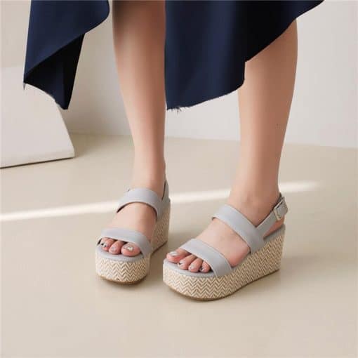 New Fashion Concise Casual Gladiator SandalsSandalsvariantimage1Plus-Size-43-Platform-Shoes-Women-2022-Summer-New-Fashion-Concise-Casual-Solid-Pu-Leather-4cm