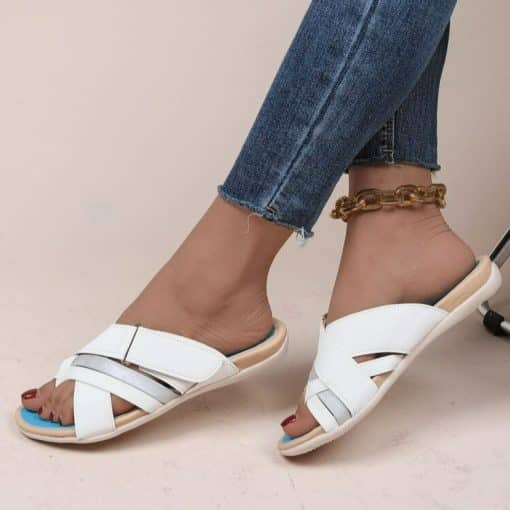Summer Fashion Peep Toe Flip Flops Non-slip Flat SlippersSandalsvariantimage1Women-Sandals-Summer-Fashion-Peep-Toe-Flip-Flops-Non-slip-Flat-Sandals-Woman-Sandalia-Feminina-Shoes