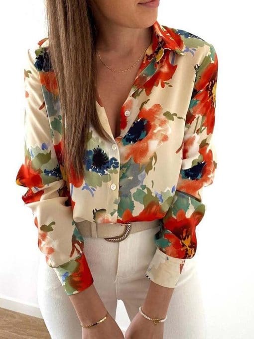 New Floral Blouse Turn-down Collar ShirtsTopsvariantimage22022-New-Floral-Blouse-Women-Turn-down-Collar-Long-Sleeve-Fashion-Plus-Size-Casual-Blouses-Elegant