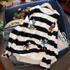 Embroidery Mickey Mouse Donald Duck Pullover SweatshirtsTopsvariantimage2Early-Spring-And-Autumn-New-Sweater-Women-s-Age-Reduction-Striped-Embroidery-Mickey-Mouse-Donald-Duck