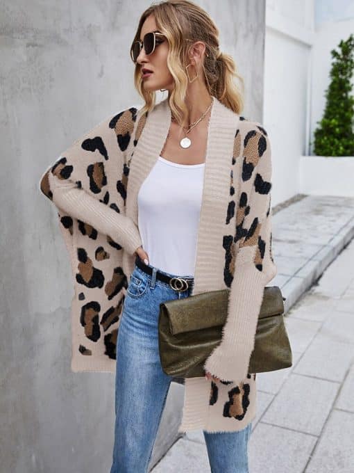 Women’s Leopard Print Long Cardigan SweatersTopsvariantimage2Fitshinling-Fuzzy-Leopard-Long-Cardigan-Female-Bohemian-Slim-Batwing-Sleeve-Overized-Sweaters-Cardiagns-For-Women-Winter