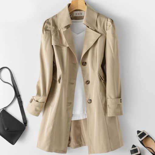 New Fashion Mid-Long Women’s Trench CoatsTopsvariantimage2Spring-Autumn-Trench-Coat-Woman-2022-New-Korean-Single-breasted-Mid-Long-Women-Trench-Coat-Overcoat