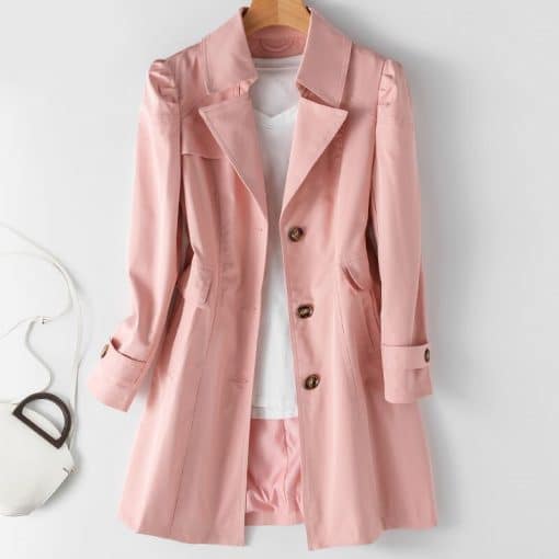 New Fashion Mid-Long Women’s Trench CoatsTopsvariantimage3Spring-Autumn-Trench-Coat-Woman-2022-New-Korean-Single-breasted-Mid-Long-Women-Trench-Coat-Overcoat