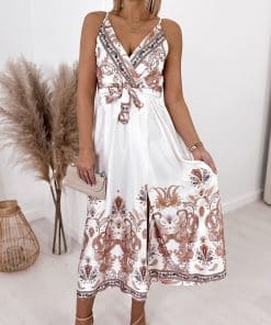 Elegant Sleeveless A-line Midi DressDressesvariantimage4Casual-Print-Dress-Women-Summer-Sexy-Wrap-Backless-Bandage-Slit-Beach-Sundresses-Elegant-White-Sleeveless-A