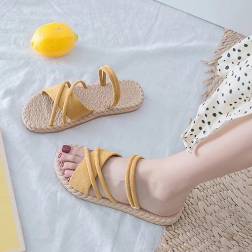Women’s Summer Comfortable Flat Fashion SlippersSandalsSummer-Shoes-Woman-Sandals-Elastic-ankle-strap-Flat-Sandalias-Mujer-2022-Flowers-Gladiator-Beach-Sandals-Ladies-1.jpg_640x640-1