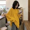 Women’s Oversized Korean Fashion Sweater TopsTopsmainimage0spring-autumn-Solid-Simple-oversized-tshirt-harajuku-long-T-Shirt-Women-kawaii-T-shirts-Women-90s
