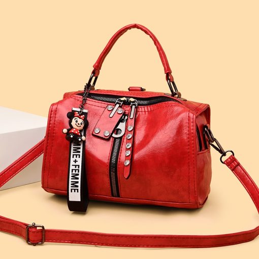 High Quality Leather Multifunction Women’s HandbagsHandbagsmainimage32021-New-Fashion-Multifunction-Women-Handbags-High-Quality-Leather-Women-Shoulder-Bags-Designer-Rivet-Female-Messenger