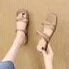 Fad Square Toe Women’s SlippersSandalsmainimage4Fad-Square-Toe-Women-Slippers-2022-Summer-Party-Dress-Walking-Shoes-Flip-Flops-Slingback-Sandals-Indoor