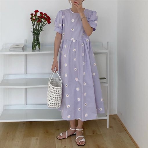 Vintage Floral Embroidery Elegant Women’s DressDressesvariantimage1Alien-Kitty-Vinatge-Floral-Embroidery-Elegant-Women-Dress-2021-New-Summer-Korean-Style-Puff-Sleeve-Party