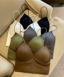 Camisole Slim Fit Sexy Stretch Push Up Crop Bra TopsTops2022-New-Ladies-Camisole-Slim-Fit-Sexy-Stretch-Push-Up-Bra-with-Chest-Pads-Cropped-Navel.jpg_Q90.jpg_