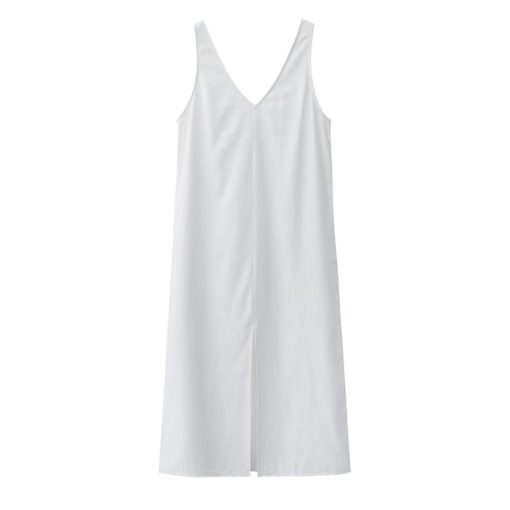 Women’s Solid V Neck Sleeveless Fashion Split Tank DressDresses2022-Summer-Women-Solid-White-V-Neck-Sleeveless-Fashion-Dress-Split-Tank-Dress.jpg_640x640