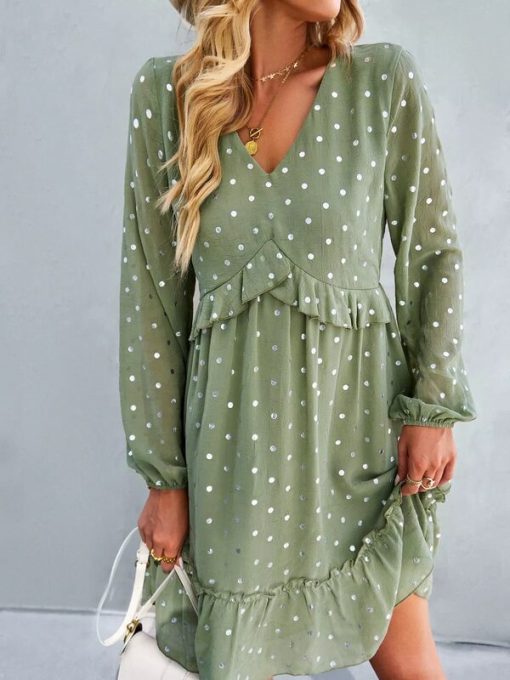 Fashion Casual All Match Chic DressDressesFashion-Casual-All-Match-Chic-Dress-2022-New-Women-Autumn-V-Neck-Long-Sleeve-Loose-Printed.jpg_