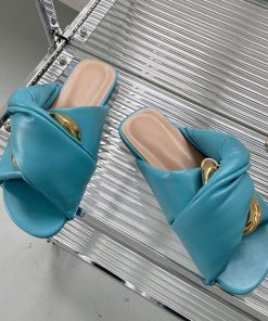 Women’s High Quality Cozy Soft Leather Slide Flat SlippersSandalsHigh-Quality-Cozy-Soft-Leather-Slides-Women-Flat-Slippers-Summer-Outdoor-Open-Toe-Metal-Buckle-Designer.jpg_640x640