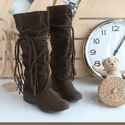 Women’s Tassel Fashion Long BootsBootsPlus-Size-Women-s-Boots-40-43-Size-Extra-Large-Size-Rope-Braided-Frosted-Inner-Increase.jpg_640x640-1