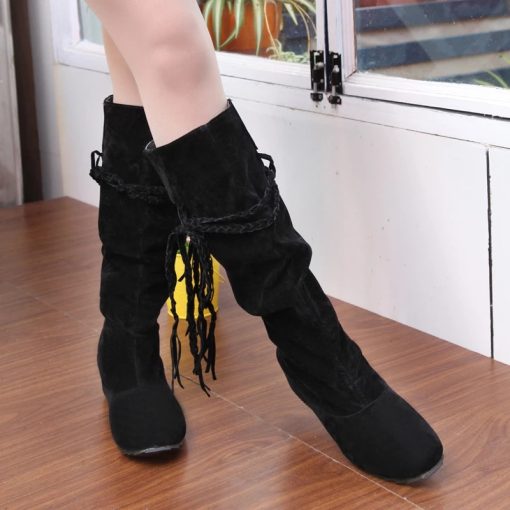 Women’s Tassel Fashion Long BootsBootsPlus-Size-Women-s-Boots-40-43-Size-Extra-Large-Size-Rope-Braided-Frosted-Inner-Increase.jpg_Q90.jpg_-2