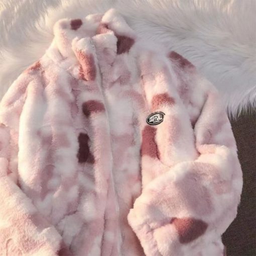 Unisex Korean Style Rabbit Fur Fashion JacketsTopsTie-Dye-Woman-Zipper-Jacket-Real-Rabbit-Fur-Coat-Real-Fur-Winter-Clothes-Women-Long-Sleeve.jpg_640x640-2