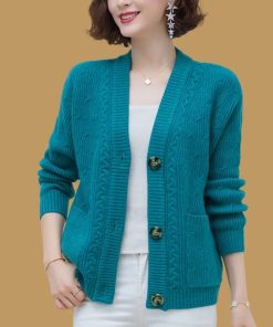 Women’s Korean Style Single Breasted Knitted SweatersTopsVintage-Short-Sweater-Cardigan-Women-Korean-Style-Single-Breasted-Knitted-Coat-Chic-screw-thread-knitwear-Solid.jpg_Q90.jpg_