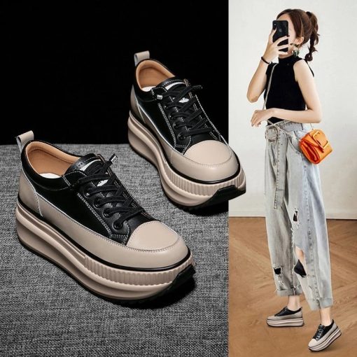 Women’s Casual Lace Up Chunky Vulcanized SneakersFlatsWinter-Chunky-Sneakers-Warm-Casual-Vulcanized-Shoes-Woman-High-Platform-Boots-7CM-Lace-Up-High-Top.jpg_Q90.jpg_