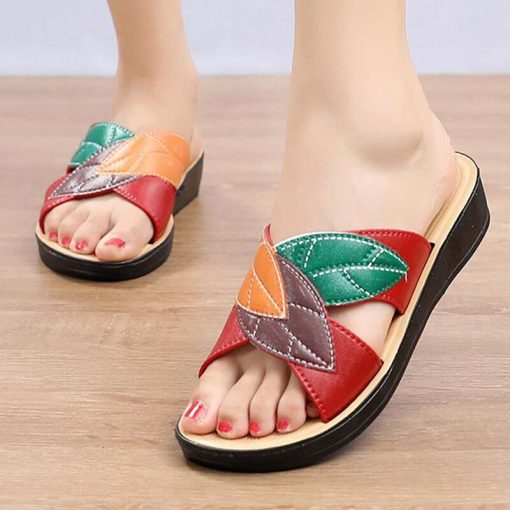 Women’s Soft Comfortable Floral Leather SlippersSandalsmainimage02022-New-Shoes-Sandals-Women-Soft-Women-Shoe-Sexy-Women-s-Shoes-Slip-On-Sandals-Woman