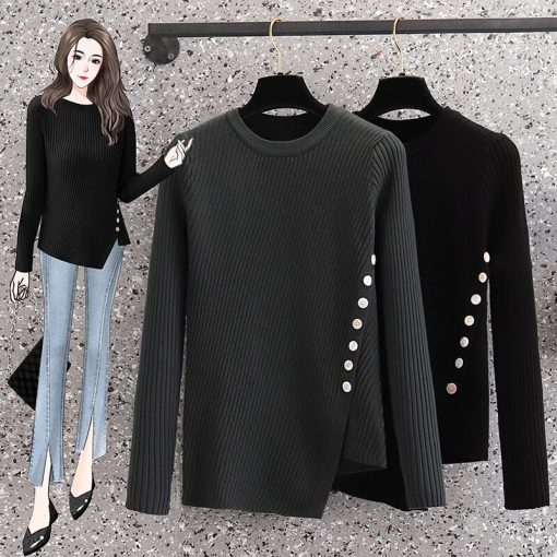 Women’s Autumn Winter Knitted Vintage Pullover Fashion SweatersTopsmainimage0Black-Green-Korean-Style-Harajuku-Spring-Autumn-Winter-Knitted-Vintage-Pullover-Fashion-Women-S-Sweaters-2022