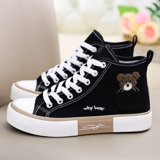Women’s Breathable Canvas Fashion SneakersFlatsmainimage0Cute-Canvas-Shoes-Women-Breathable-Sneakers-Brand-Sport-Shoes-for-Woman-Casual-Vulcanized-Shoe-Flats-High