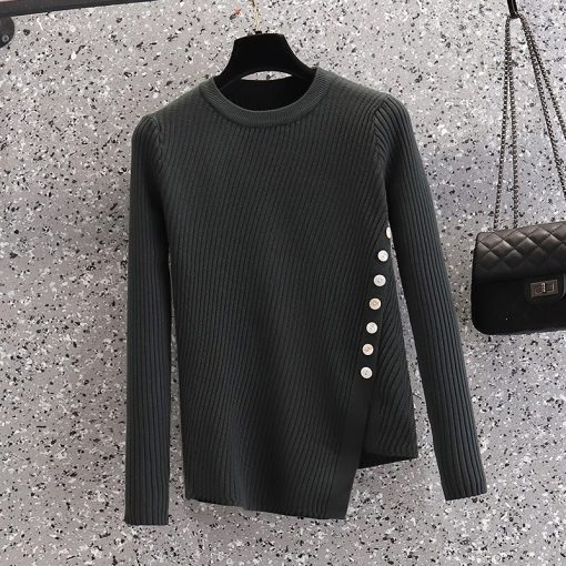 Women’s Autumn Winter Knitted Vintage Pullover Fashion SweatersTopsmainimage1Black-Green-Korean-Style-Harajuku-Spring-Autumn-Winter-Knitted-Vintage-Pullover-Fashion-Women-S-Sweaters-2022