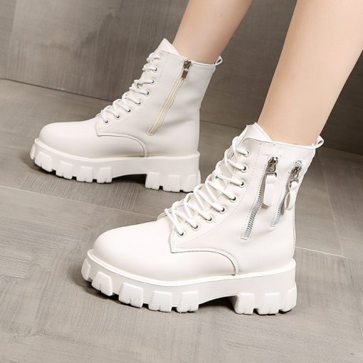 Women’s Warm Plush Ankle Winter BootsBootsmainimage1Pofulove-Black-Boots-Winter-Shoes-Women-Ankel-Boots-Goth-Shoes-Platform-Boots-Snow-Booties-Woman-Warm