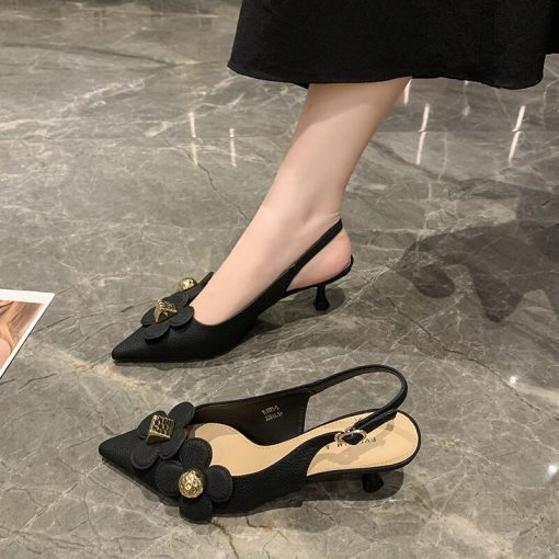 Women New Elegant Flower Design SandalsSandalsmainimage1Summer-Party-Women-Sandals-2022-New-Elegant-Flowers-Design-High-heeled-Stylish-Light-Breathable-Stiletto-Shoes