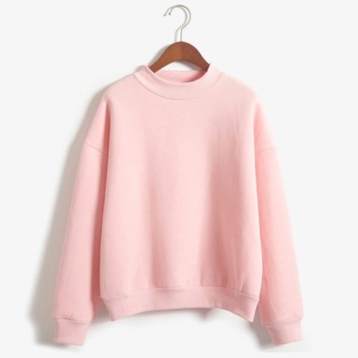 Women’s Sweet O Neck Pullover Candy Color SweatshirtsTopsmainimage1Woman-Sweatshirts-2022-Sweet-Korean-O-neck-Knitted-Pullovers-Thick-Autumn-Winter-Candy-Color-Loose-Hoodies