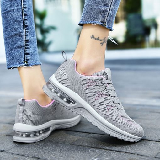 Women’s Running Fashion Casual SneakersFlatsmainimage2Women-Running-Shoes-Fashion-Casual-Sneakers-Mesh-Lace-Up-Thickening-Extra-High-Shoes-Comfortable-Breathable-Zapatillas