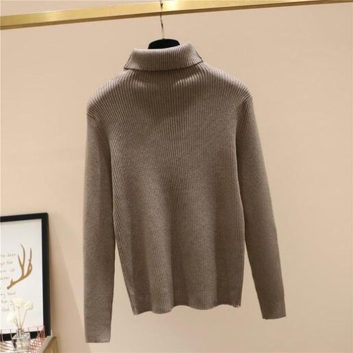 Women’s Turtleneck Knitted Stylish SweatersTopsmainimage3Black-Turtleneck-Korean-Style-Fashion-Pullovers-For-Women-S-Ladies-Sweater-2022-Clothes-Tops-Blouse