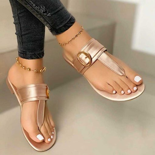 Women’s Clip Toe Flat Summer T Tied SlippersSandalsmainimage3Women-Slippers-Clip-Toe-Flat-Sandals-Summer-T-Tied-Ladies-Shoes-Beach-Casual-Woman-Flip-Flops-1