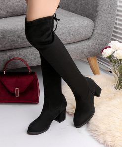 Women’s Fashion Long Black BootsBootsmainimage3oymlg2020-Fashion-Women-Boots-Spring-Winter-Over-The-Knee-Heels-Quality-Suede-Long-Comfort-Square-Botines