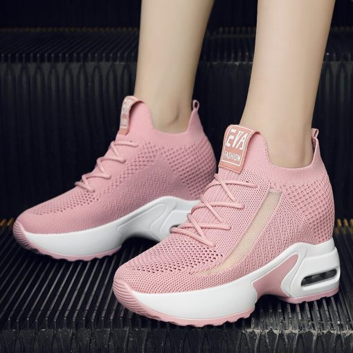 Women’s Height Increasing Comfortable Walking SneakersFlatsmainimage4Height-Increasing-6CM-Women-Spring-Summer-Outdoor-Walking-Shoes-Pink-Girls-Trendy-Sport-Sneakers-Comfortable-Fitness