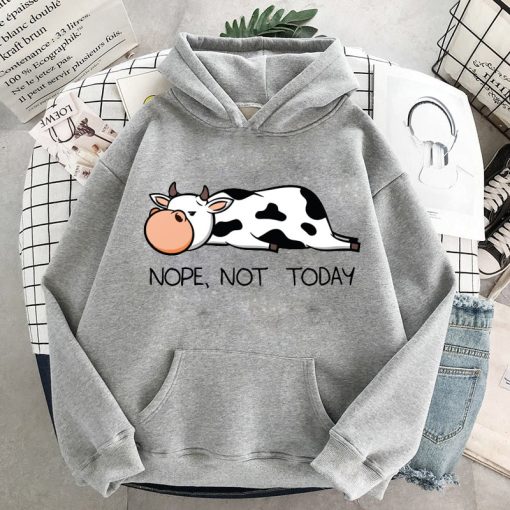 Women’s New Fashion Cow Print Sweatshirts HoodiesTopsmainimage4Women-Sweatshirts-2021-New-Spring-Winter-Women-s-Pullovers-Hoodie-I-Just-Really-Like-Cows-Print