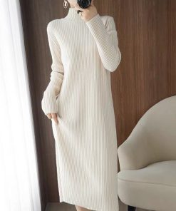 Women’s Fashion Casual Maxi Long Sweater DressDressesvariantimage0Casual-Aesthetic-Maxi-Sweater-Dress-for-Women-Winter-Loose-Woman-Robe-Long-Vintage-Dresses-Knitted-Bodycon