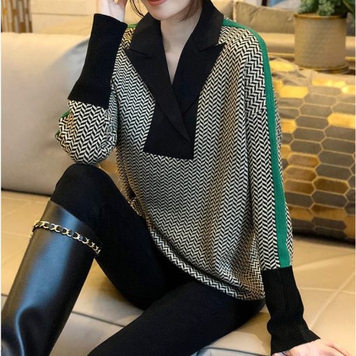 Women’s Trend Fashion Luxury Crochet Tops SweatersTopsvariantimage0Striped-Women-s-Sweater-2022-Trend-Fashion-Luxury-Crochet-Tops-Sweaters-for-Women-Autumn-Pullover-Knitted
