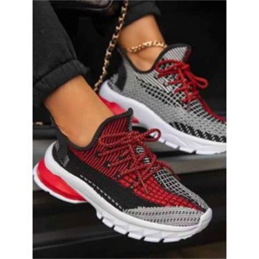 Women’s Mix Color Knitted Fabric SneakersFlatsvariantimage0Women-s-Sneakers-Free-Shipping-Ladies-Sport-Shoes-2022-Autumn-Mix-Color-Knitted-Fabric-35-43