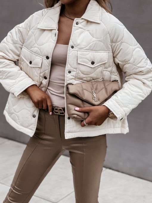 Women’s Loose Lapel Fashion Winter Pocket Quilted JacketsTopsvariantimage12022-Winter-Pocket-Quilted-Jackets-Women-Solid-Loose-Lapel-Fashion-Parka-Female-Coat-White-Black-Casual