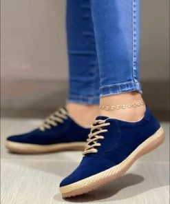 Women’s Flat Casual Lace Up Walking Comfy SneakersFlatsvariantimage1Flats-Casual-Shoes-Lace-up-Walking-Sneakers-2022-New-Women-Sport-Runninng-Shoes-Spring-Designer-Woman