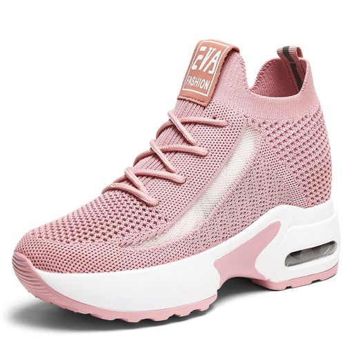 Women’s Height Increasing Comfortable Walking SneakersFlatsvariantimage1Height-Increasing-6CM-Women-Spring-Summer-Outdoor-Walking-Shoes-Pink-Girls-Trendy-Sport-Sneakers-Comfortable-Fitness