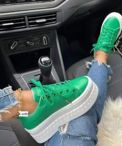 Women’s Lace-up Casual SneakersFlatsvariantimage2Ladies-Lace-up-Casual-Women-s-Sneakers-Autumn-Winter-2022-Zapatillas-Mujer-Trainers-Leisure-of-Female