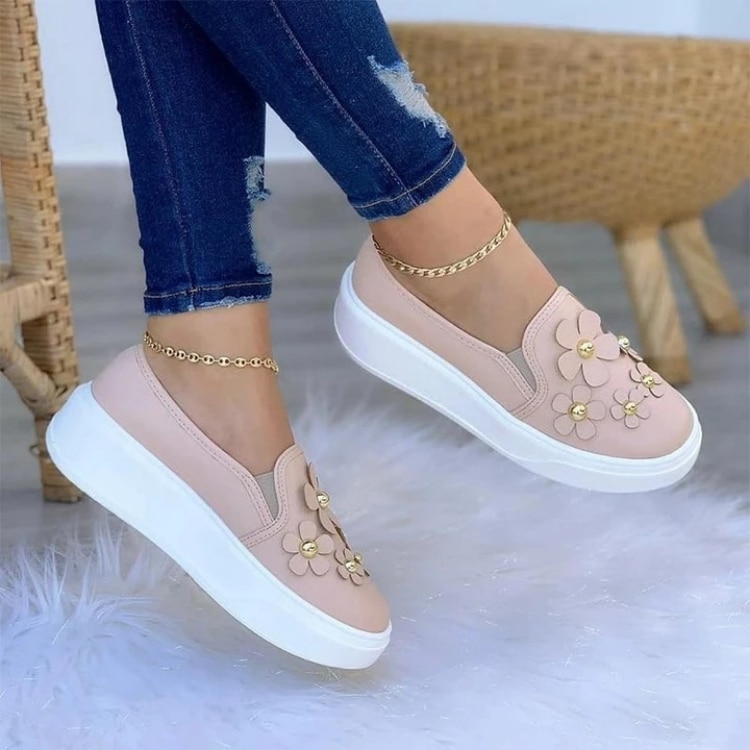 Women’s Comfortable Vulcanized Flat Sneakers Loafers – Miggon