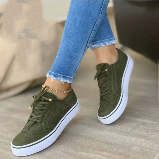 Women’s Lace Up Plus Size Oxford SneakersFlatsvariantimage3Platform-Loafers-Women-s-Shoes-2022-New-Spring-Winter-Flats-Sport-Casual-Suede-Sneakers-Lace-Up