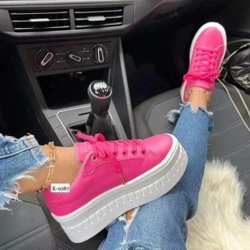 Women’s Lace-up Casual SneakersFlatsvariantimage4Ladies-Lace-up-Casual-Women-s-Sneakers-Autumn-Winter-2022-Zapatillas-Mujer-Trainers-Leisure-of-Female