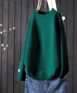 Women’s Cashmere SweatersTopsvariantimage5Women-s-Cashmere-Sweater-2022-Trend-Korean-Style-Crewneck-Fashion-Thick-Crochet-Tops-Clothes-Jumper-Sweaters