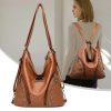 New Multifunction Ladies Shoulder Bags Large Capacity Women Soft Leather Backpack High Quality Female Crossbody Bags