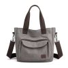 Fashion Large Capacity Casual Totes Bag High Qaulity Canvas Shoulder Crossbody Bags for Women 2022 Classic Female Travel Handbag