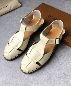 New Women Sandals Real Genuine Leather Ins Summer Shoes Women Roman Fashion Daily Vacation Female Footwear